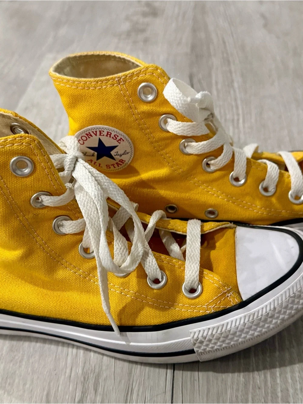 Converse Unisex Yellow High Top Chuck Taylor Sneakers